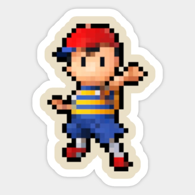 Ness Pixel Art Sticker by wakkaflakkaflame